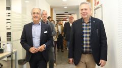El nuevo director del 061, Rom�n G�mez, con el conselleiro Antonio G�mez Caama�o.