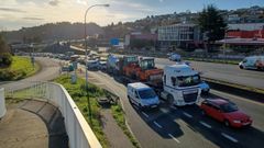 Dos accdientes colapsan la entrada a A Coru�a
