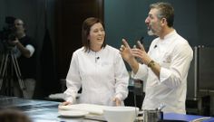 Pepe Solla y Graciela Ramilo desarrollaron la sesi�n en el Aula de Cocina de Afundaci�n. 