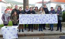 La Universidade Popular de Corcubi�n elabor� un mural.