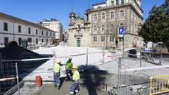Estado de las obras de la Praza de Ferrol