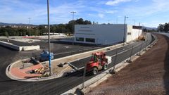 Obras de ampliaci�n del pol�gono comercial de O Vao, en Pontevedra