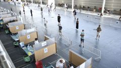 Vacunaci�n covid en el recinto ferial de Pontevedra