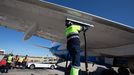 Un avi�n respostando recientemente en el aeropuerto de Palma de Mallorca.