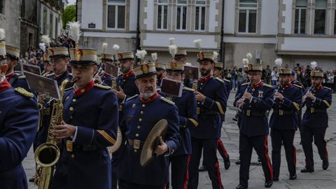 Actos de la Guardia Real en Lugo: desfile en Santa Mar�a