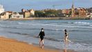 La playa de San Lorenzo de Gij�n. 