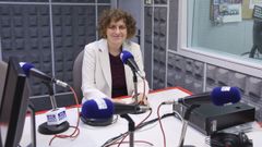Goretti Sanmart�n (BNG) en una entrevista en Radio Voz.