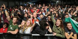 P�blico durante una de las actuaciones del festival celebrado en Chantada. 