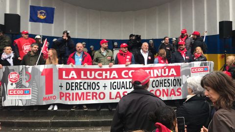 Manifestacin del 1 de Mayo en Mieres