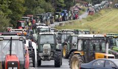 Los tractores bloquearon la distribuci�n en septiembre. 