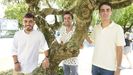 Raúl, Bruno y Borja, este mediodía en Vilanova