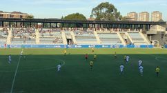 Momento del partido entre la Gimn�stica y el Vetusta