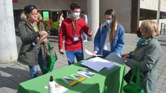 La campa�a de la AECC en el campus de Pontevedra tuvo lugar el pasado 20 de abril