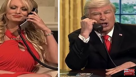 Stromy Daniels parodia a Donald Trump