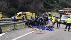 Accidente en Caborana. / SEPA