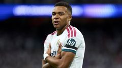 Kylian Mbapp� celebra su gol ante el Inter en el partido de Champions League disputado esta semana.
