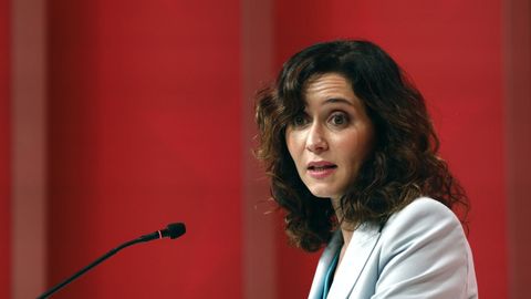 La presidenta de la Comunidad de Madrid, Isabel D�az Ayuso, realiza el balance del curso pol�tico y de su primer a�o de legislatura.