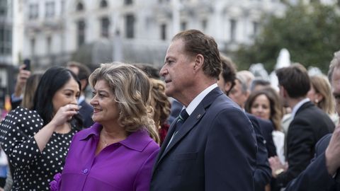 Llegada a la entrega de los Premios Princesa de Asturias 2025