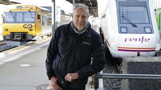 Juan Francisco S&aacute;nchez Losada, esta semana en la estaci&oacute;n de Vigo Guixar.