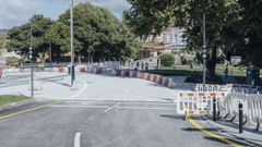 Las obras de la avenida Pardo de Cela, casi terminadas.