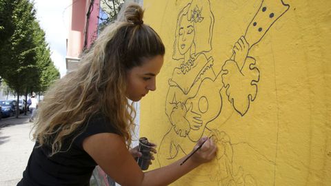 Meninas de Canido en la calle Alegre