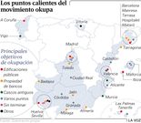 Los puntos calientes del movimiento okupa