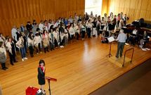 Las instalaciones del Conservatorio Superior de M�sica acogieron los ensayos del coro.