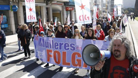 Dia del Trabajo. Manifestacin por el 1 de Mayo en Lugo