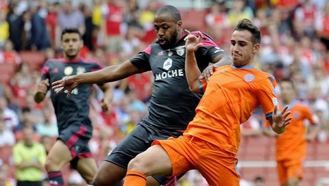 Sidnei, con Paco Alccer en pretemporada