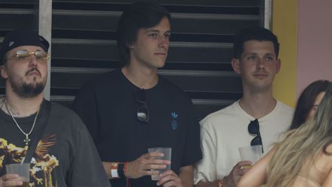 El jugador del Real Madrid, �lvaro Carreras, en el concierto de Bad Bunny