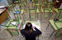 <span lang= es-es >Aulas vac�as en el colegio Praia Xard�n</span>. En el centro boirense secundaron la protesta alrededor del 80% de los estudiantes. Muchas aulas presentaban esta imagen.