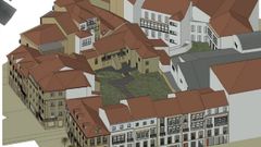 Recreaci�n de la rehabilitaci�n prevista para la antigua rectoral de San Bartolom�