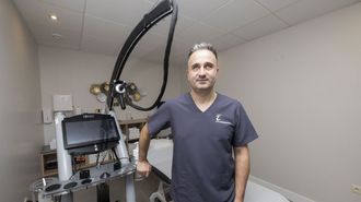 Diego P�rez, en sus instalaciones de A Laracha