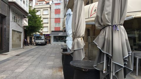 Terraza sin montar en Sanxenxo