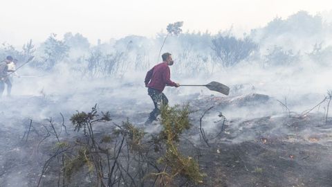 Trabajos de extincin este mircoles enXavia, Camarias.