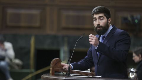 El diputado de Vox, Manuel Mariscal, en una imagen de archivo en el Congreso