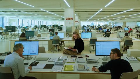 Marta Ortega en la sede central de Inditex para Vogue