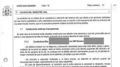 Atestado de la Guardia Civil sobre el accidente al que alude la firma RiveKids