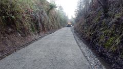 Imagen de archivo de un tramo de la V�a Verde a su paso por el t�rmino municipal de Cerceda.