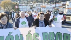 Los due�os de m�s del 80 % de la superficie del parque se manifestaron ayer entre Cabanas y Pontedeume
