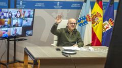 Jos� Manuel Baltar, presidi� la Junta de Gobierno Local telem�tica de la Diputaci�n de Ourense