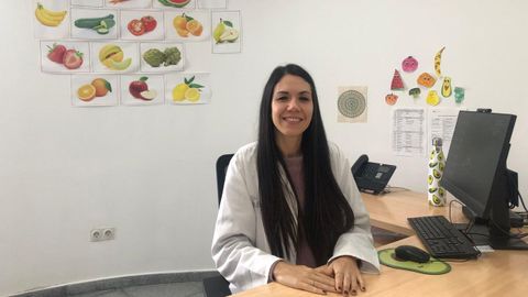 Alicia Lpez, nutricionista en el centro de salud de Vilagarca