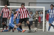 Imagen del Juvenil de Almeiras-San Pedro de ayer. 