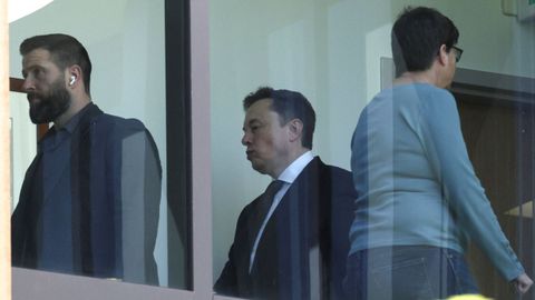 Elon Musk, en un descanso del juicio