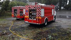 Veh�culos del parque de bomberos de Viveiro