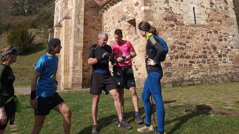 Corredores en el Monte Naranco, en Oviedo