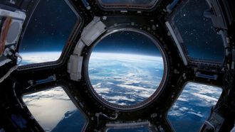 Vista del espacio y la Tierra desde la Agencia Espacial Internacional