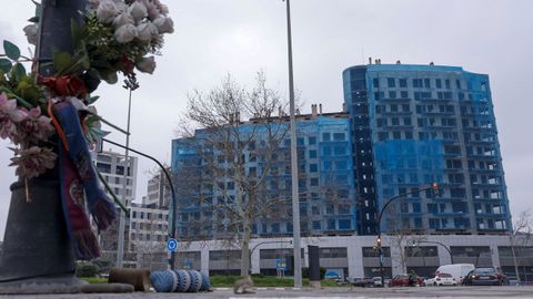 Primer aniversario del incendio del Campanar, en Valencia