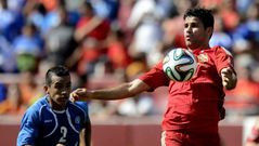Diego Costa, feliz por el ensayo contra El Salvador