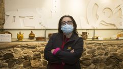 Raquel L�pez, gu�a de las Torres do Allo 